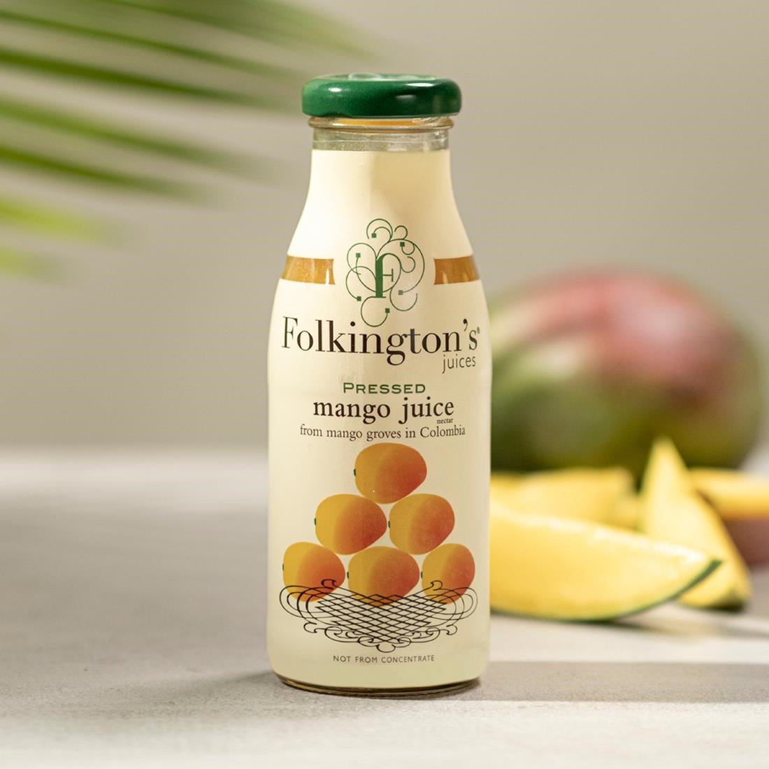FU463 Folkington's Juices Mango Glass Bottle 250ml (Pack of 12)
