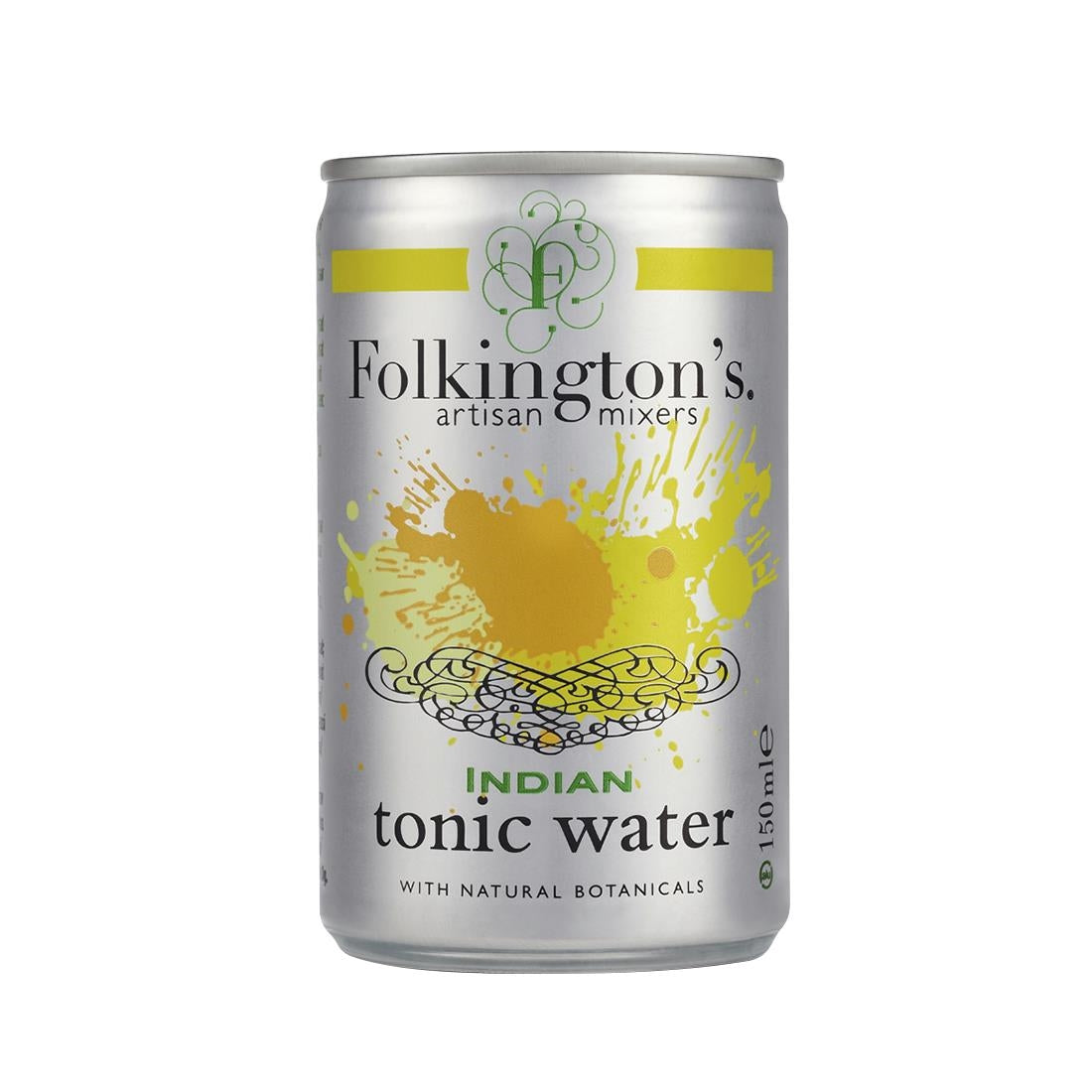 FU473 Folkington's Indian Tonic Water Can 150ml (Pack of 24)