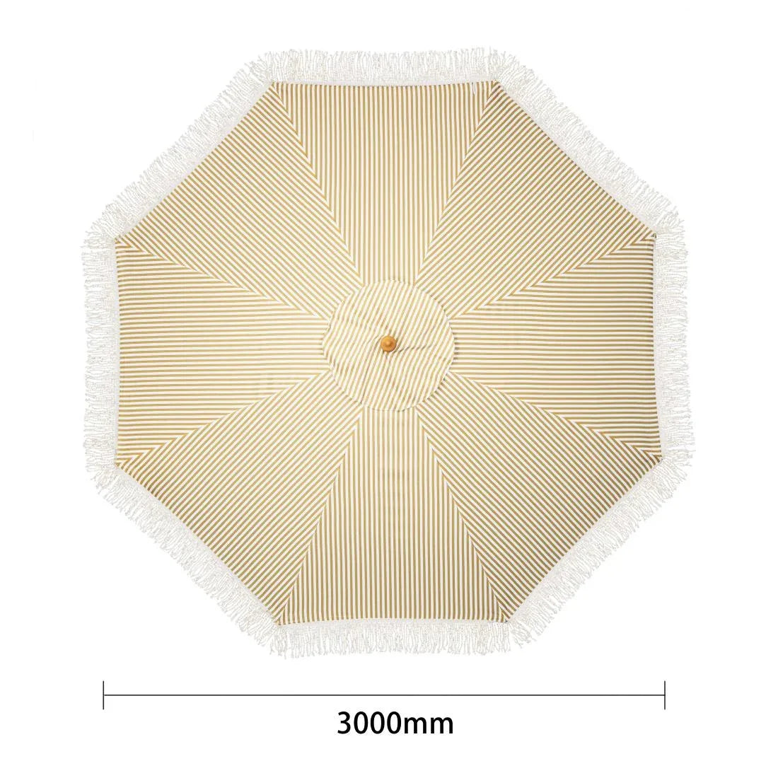 FU508 Bolero Sicily Round Striped Parasol 2m Diameter