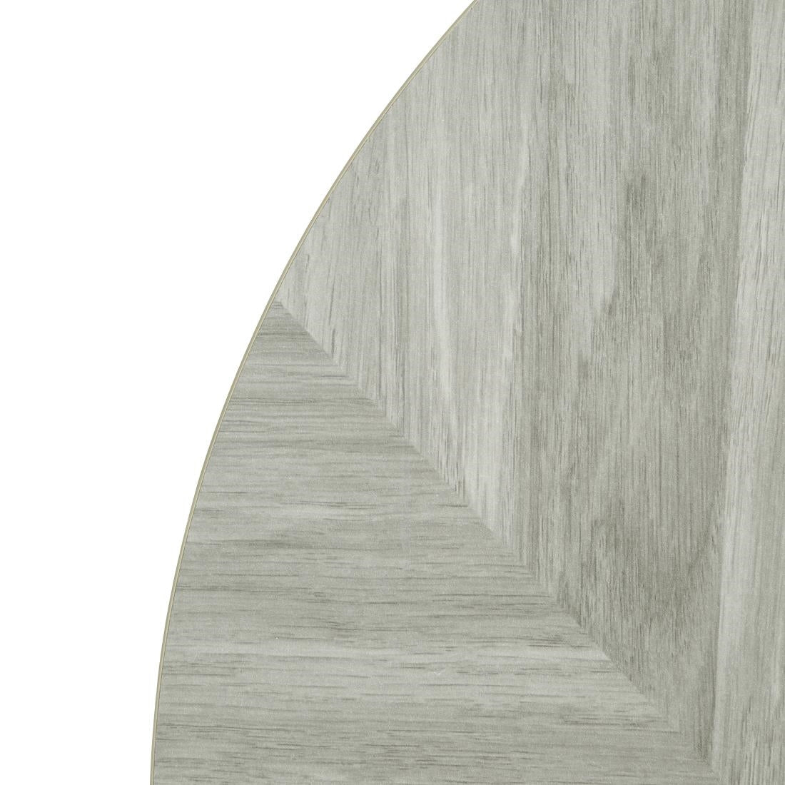 FU511 Bolero Pre-Drilled Round Table Top Chevron Design 600mm