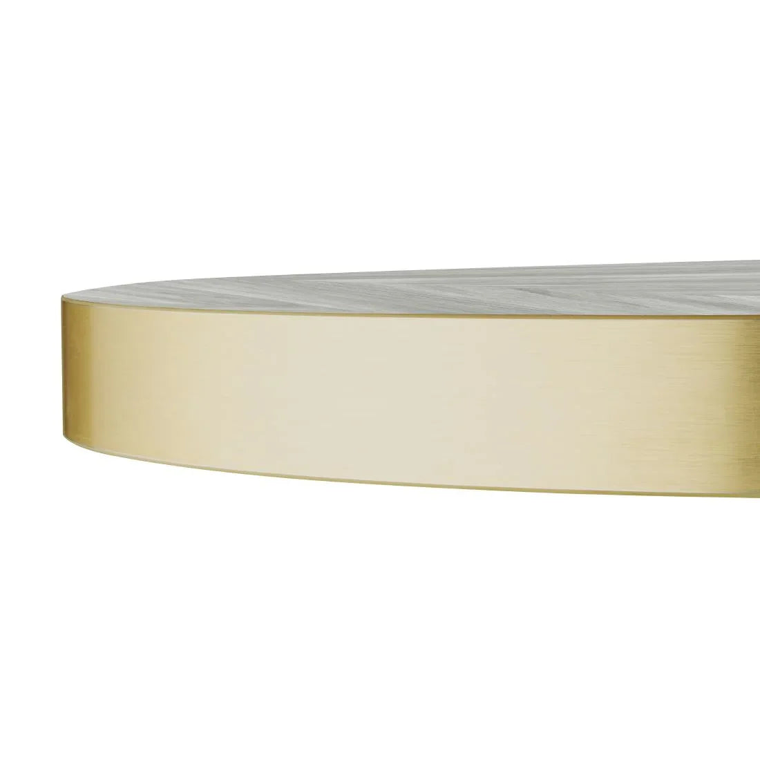 FU511 Bolero Pre-Drilled Round Table Top Chevron Design 600mm - JD Catering Equipment Solutions Ltd