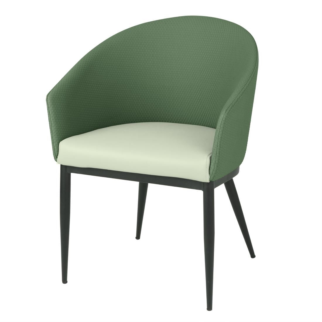 FU522 Bolero Sloane Interior Dining Chairs - Green Forest Mix (Pack of 2)