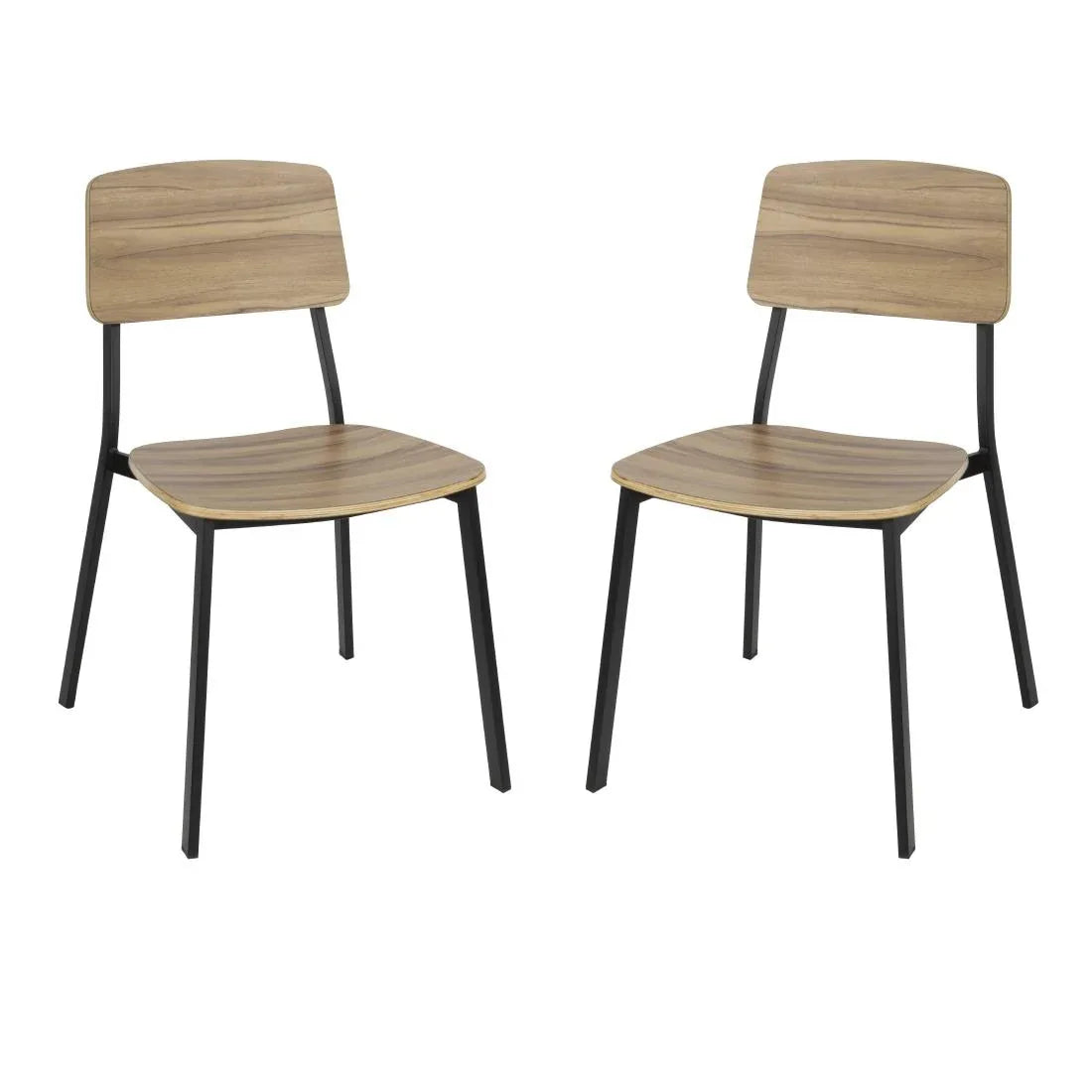 FU524 Bolero Beaufort Wooden Interior Dining Chairs (Pack of 2) - JD Catering Equipment Solutions Ltd