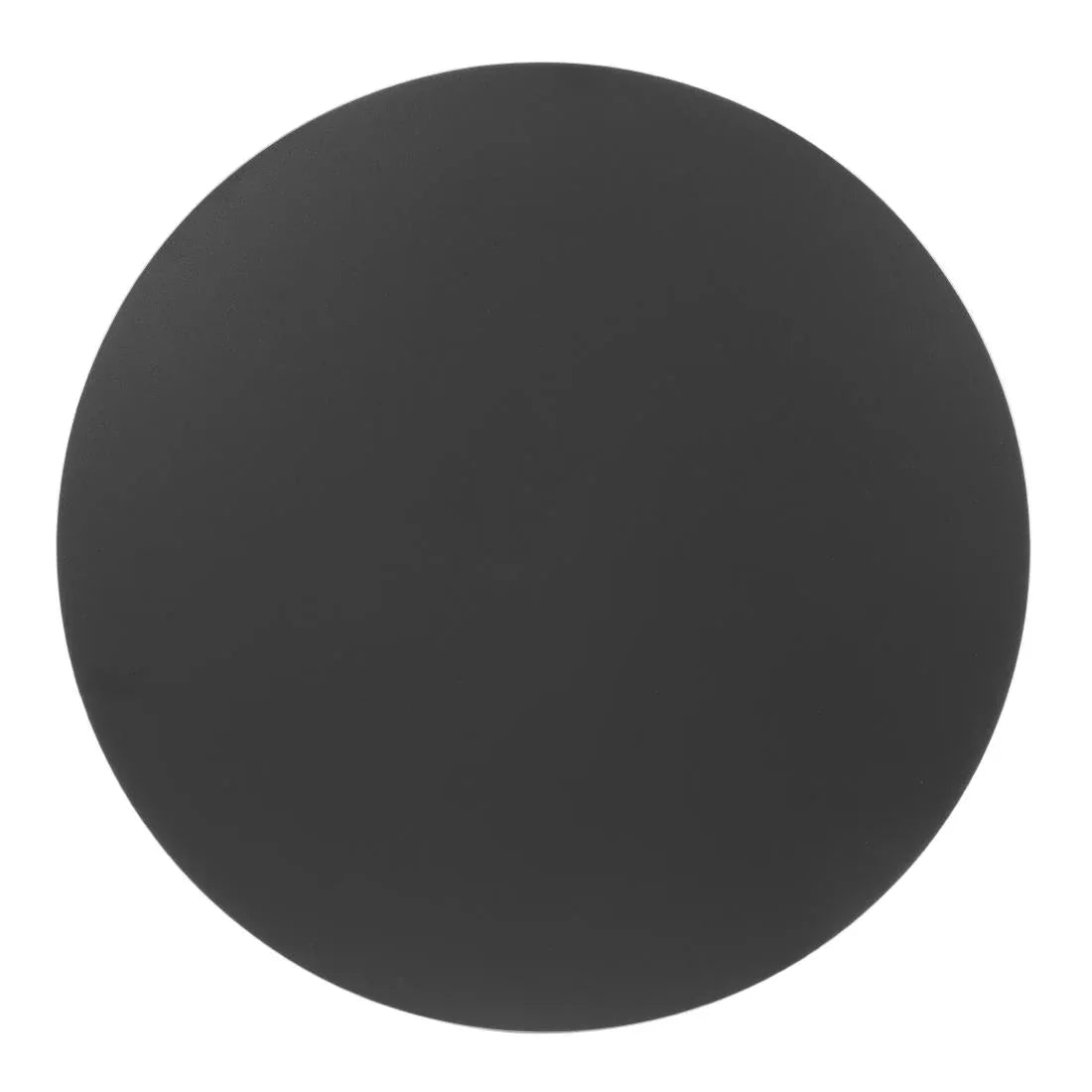 FU531 Bolero Matte Black Round Outdoor Table Top 600mm
