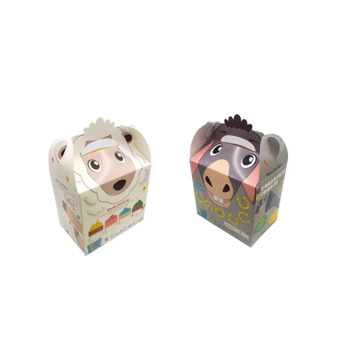 FU576 Crafti's Childrens Bizzi Meal Boxes Assorted Farm (Pack of 200) - JD Catering Equipment Solutions Ltd