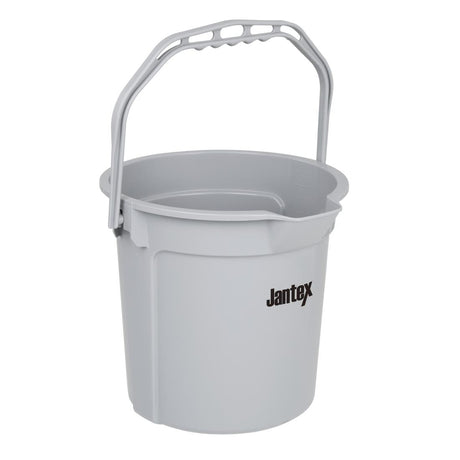 FU589 Jantex Grey Graduated Bucket with Pouring Lip 14ltr