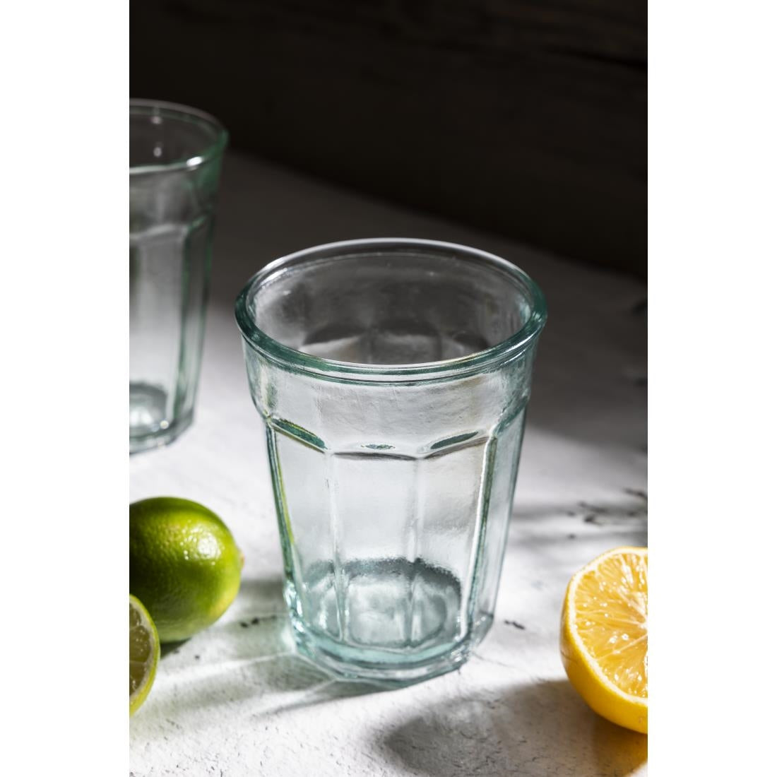 FU592 Olympia Recycled Glass Orleans Tumblers 400ml (Pack of 6)