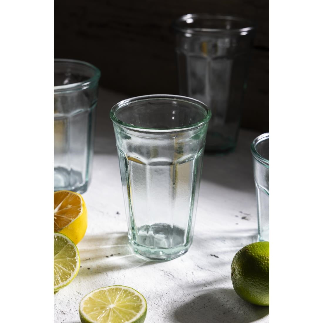 FU594 Olympia Recycled Glass Orleans Tumblers 275ml (Pack of 6)
