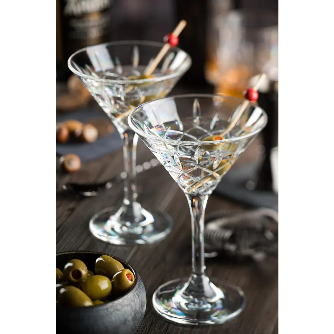 FU600 Utopia Lucent Vintage Martini Glasses 235ml (Pack of 6) - JD Catering Equipment Solutions Ltd