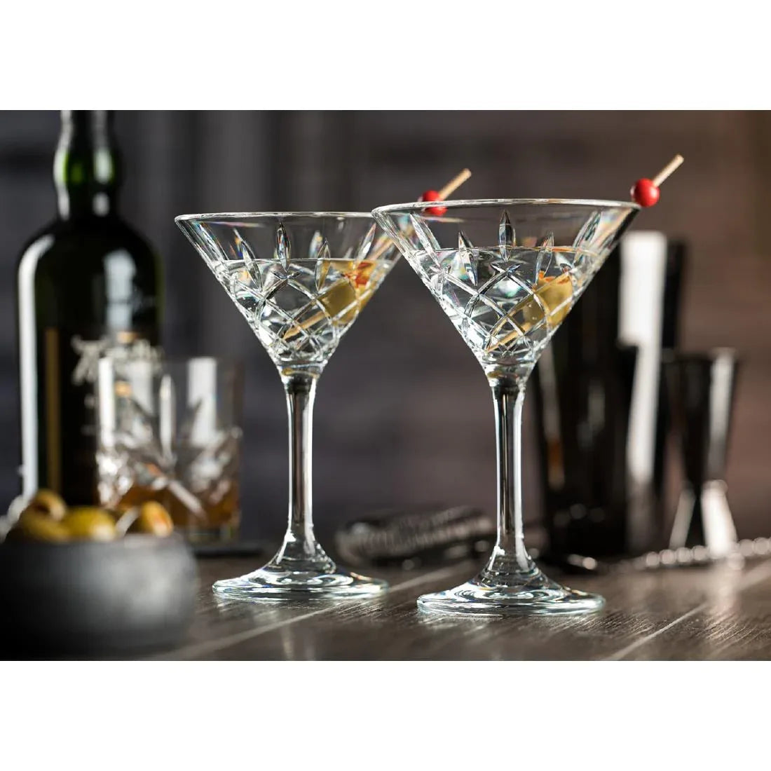 FU600 Utopia Lucent Vintage Martini Glasses 235ml (Pack of 6) - JD Catering Equipment Solutions Ltd