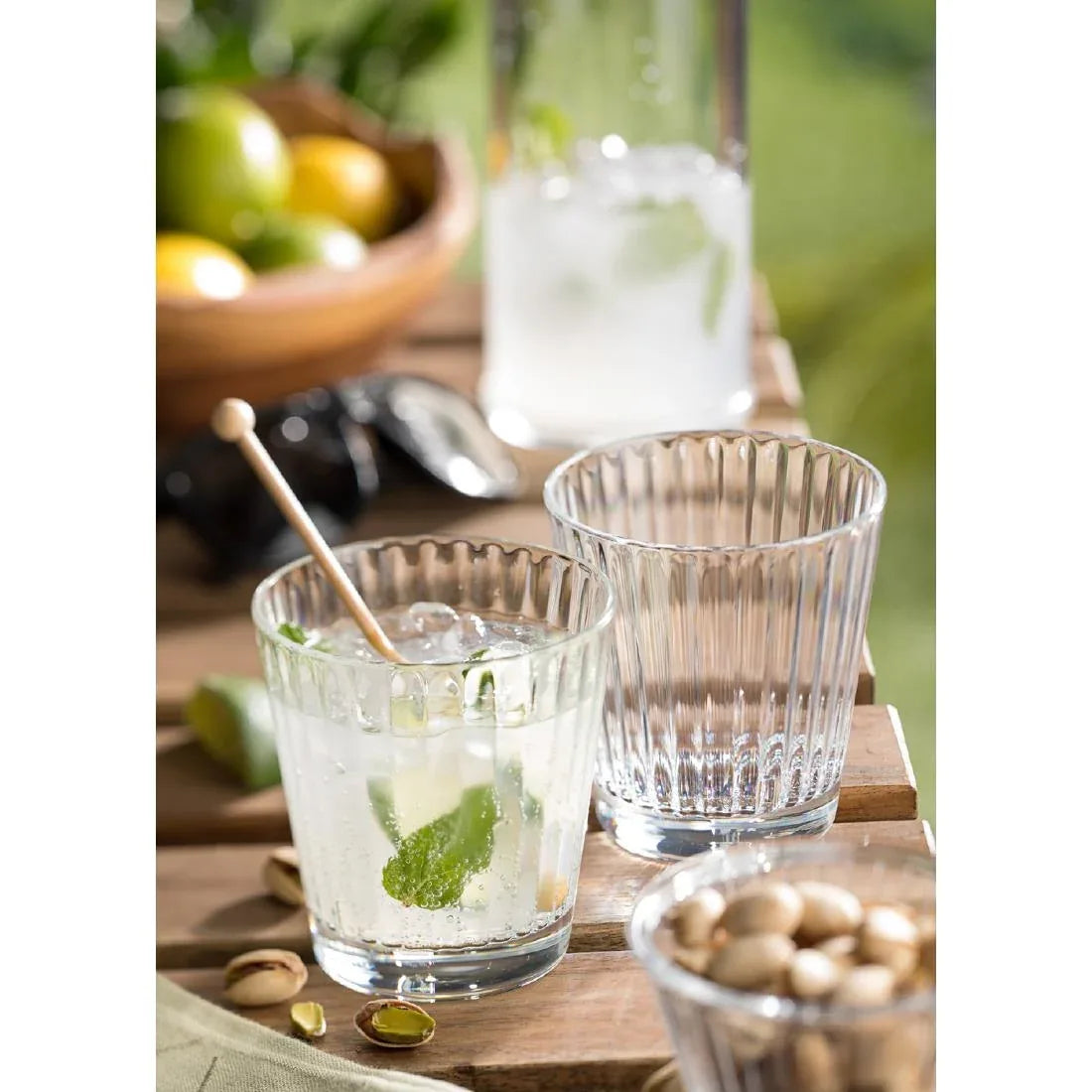 FU602 Utopia Lucent Lined Stacking Tumblers 340ml (Pack of 6) - JD Catering Equipment Solutions Ltd