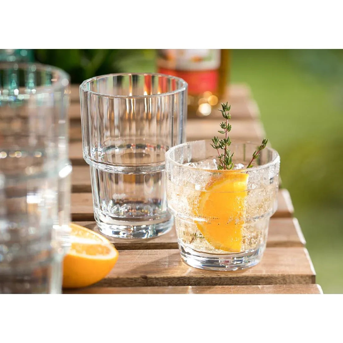 FU606 Utopia Lucent Nepal Stacking Tumblers 310ml (Pack of 6) - JD Catering Equipment Solutions Ltd