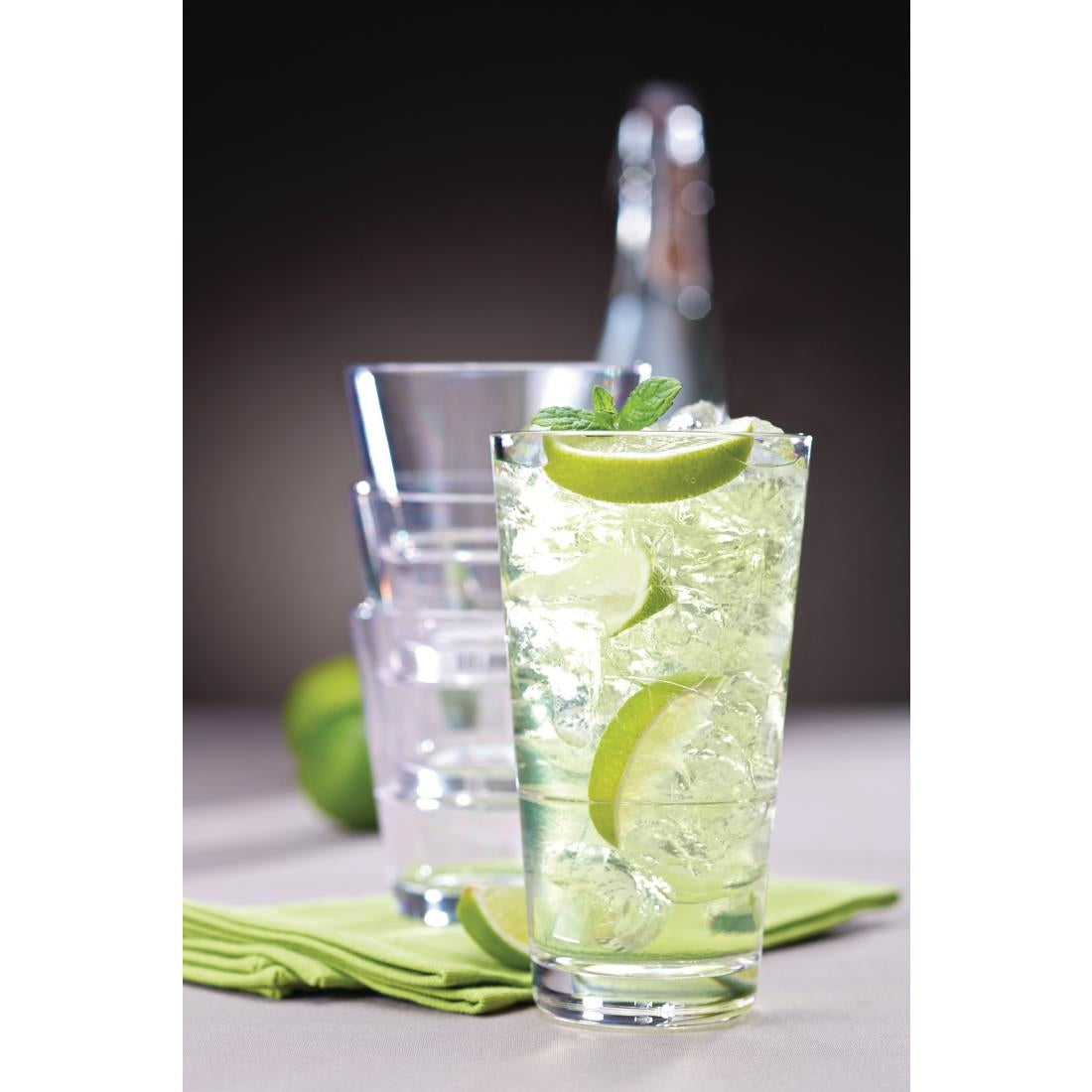 FU623 Utopia Venture Stacking Half Pint Glasses 290ml CA Stamped (Pack of 12)