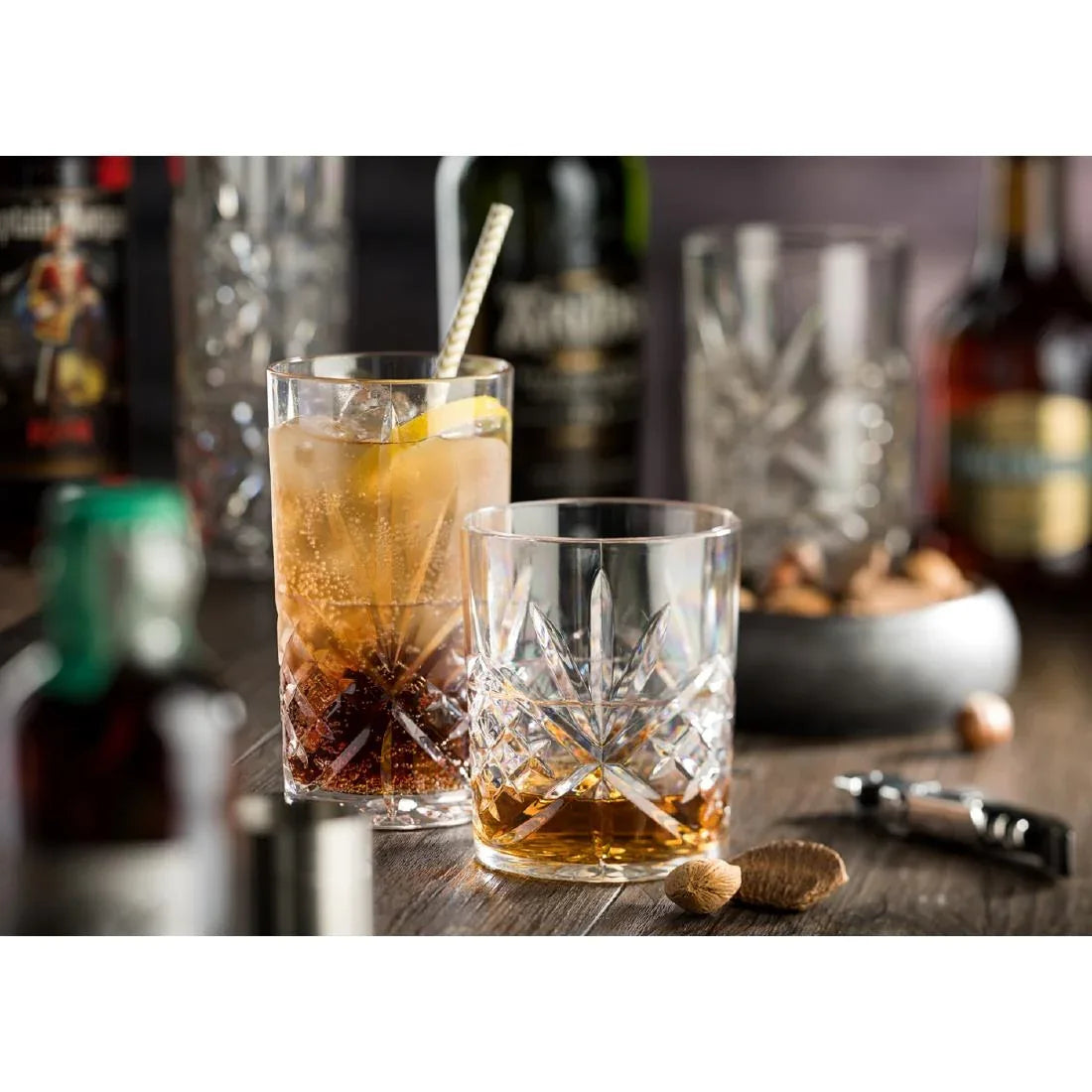 FU638 Utopia Symphony Stacking Double Old Fashioned Glasses 320ml (Pack of 12) - JD Catering Equipment Solutions Ltd