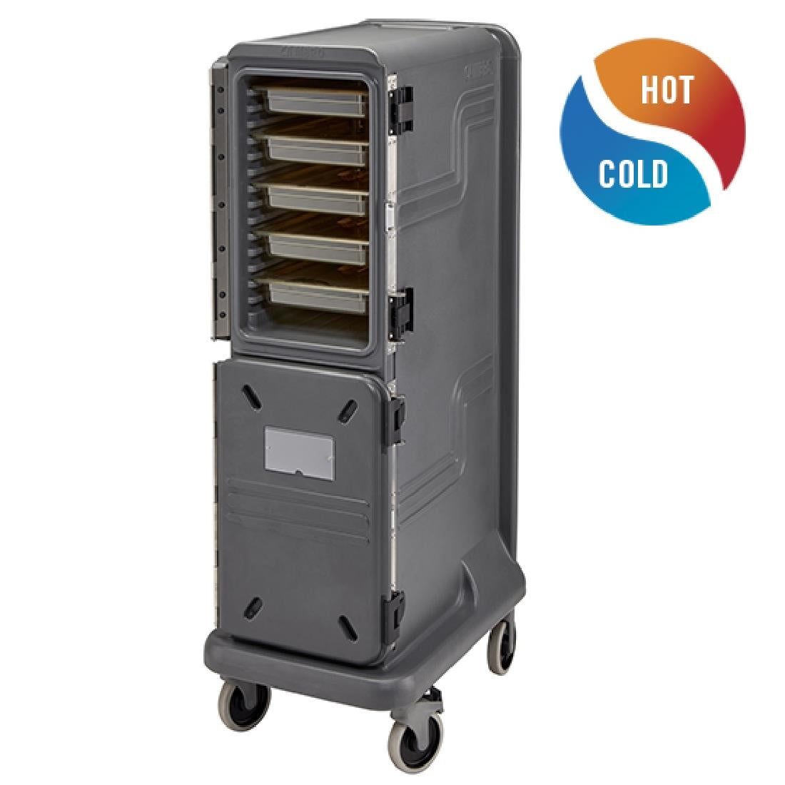 Cambro Ultra Pro Tall Two Door Hot and Cold Food Cart Blue