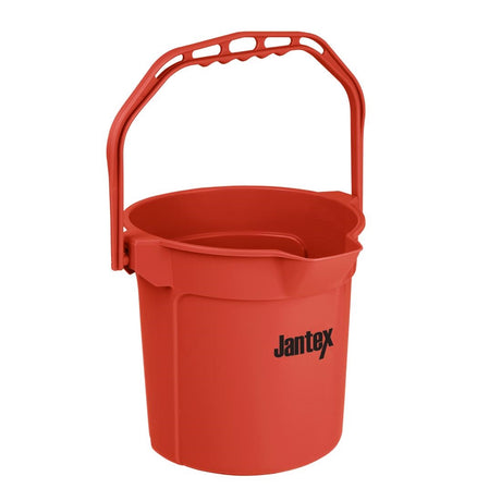 FU832 Jantex Red Graduated Bucket with Pouring Lip 10ltr