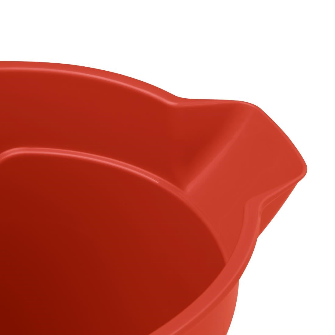 FU832 Jantex Red Graduated Bucket with Pouring Lip 10ltr