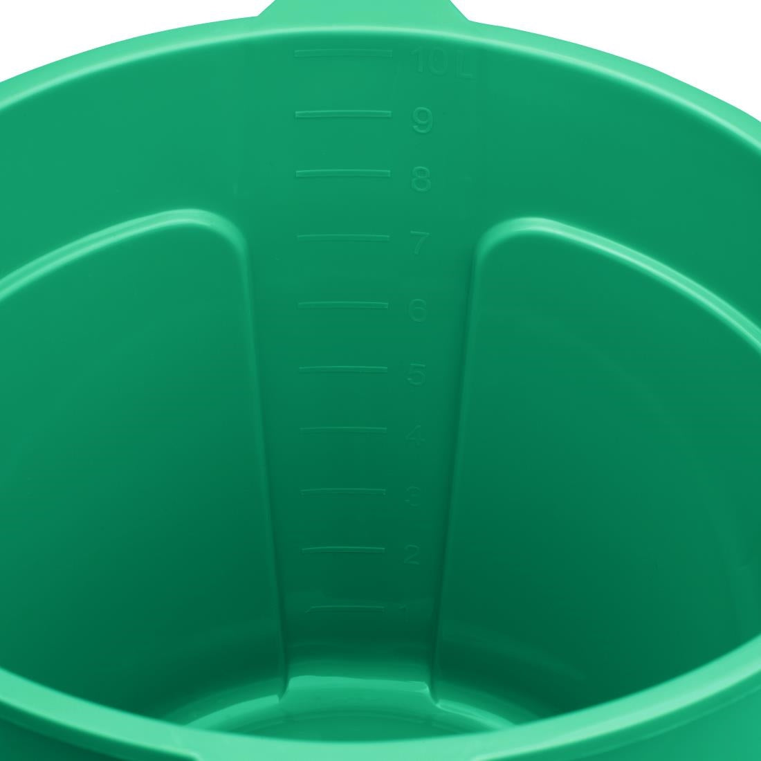 FU833 Jantex Green Graduated Bucket with Pouring Lip 10ltr