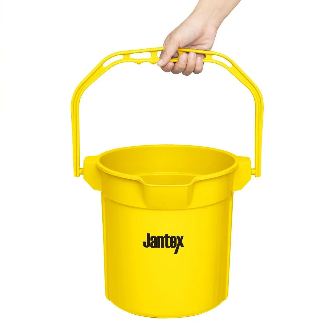 FU834 Jantex Yellow Graduated Bucket with Pouring Lip 10ltr