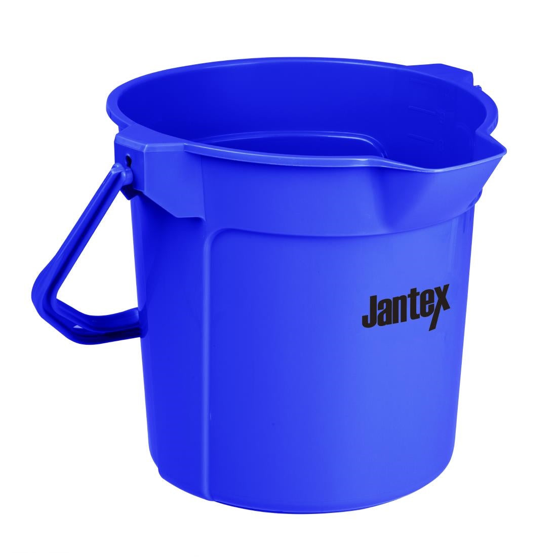 FU835 Jantex Blue Graduated Bucket with Pouring Lip 10ltr