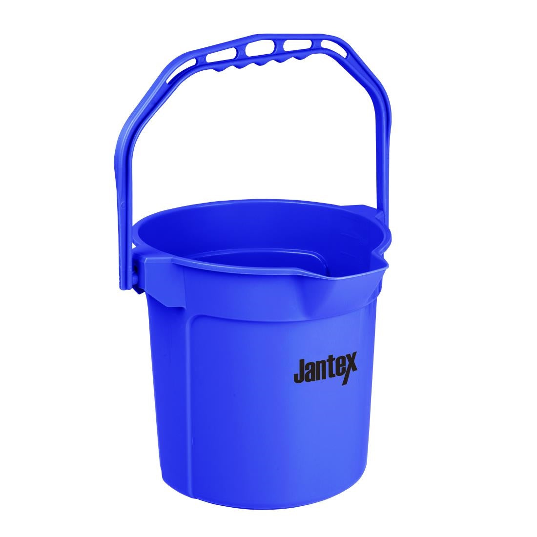 FU835 Jantex Blue Graduated Bucket with Pouring Lip 10ltr