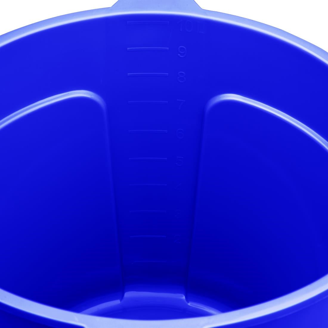 FU835 Jantex Blue Graduated Bucket with Pouring Lip 10ltr