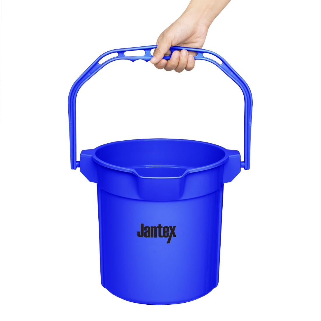 FU835 Jantex Blue Graduated Bucket with Pouring Lip 10ltr