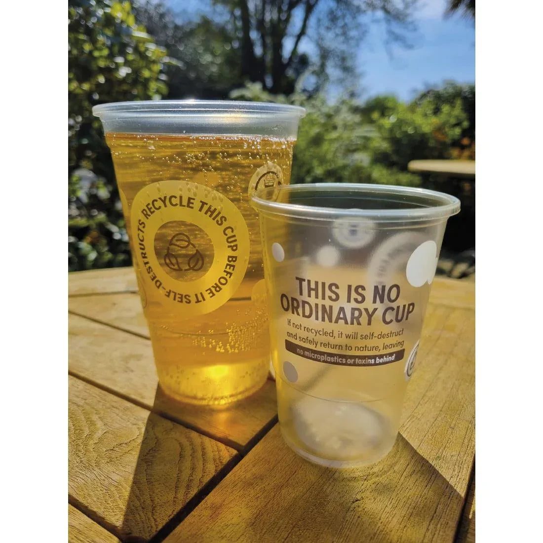 FU895 eGreen Printed TWOinONE Flexy Pint Glass CE Marked to Brim (Pack of of 1000) - JD Catering Equipment Solutions Ltd