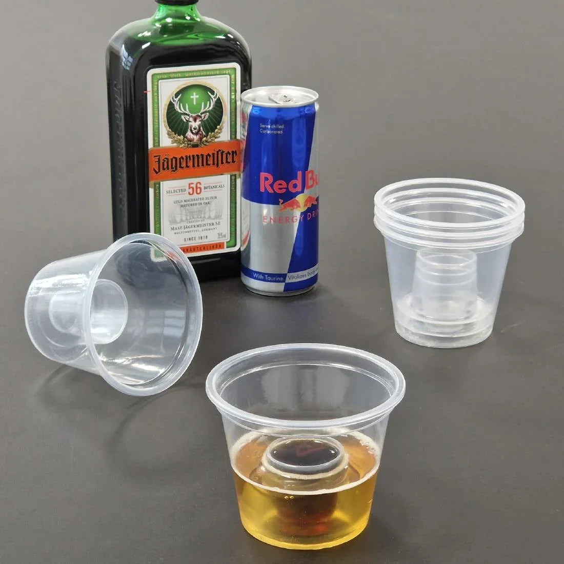FU898 eGreen Bomb Shot Glasses UKCA and CE Marked 25/90ml to Brim (Pack of of 1000) - JD Catering Equipment Solutions Ltd