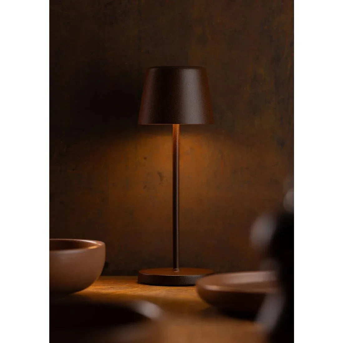 FU964 Utopia Bermuda LED Cordless Lamp 320mm Corten (Pack of 6) - JD Catering Equipment Solutions Ltd