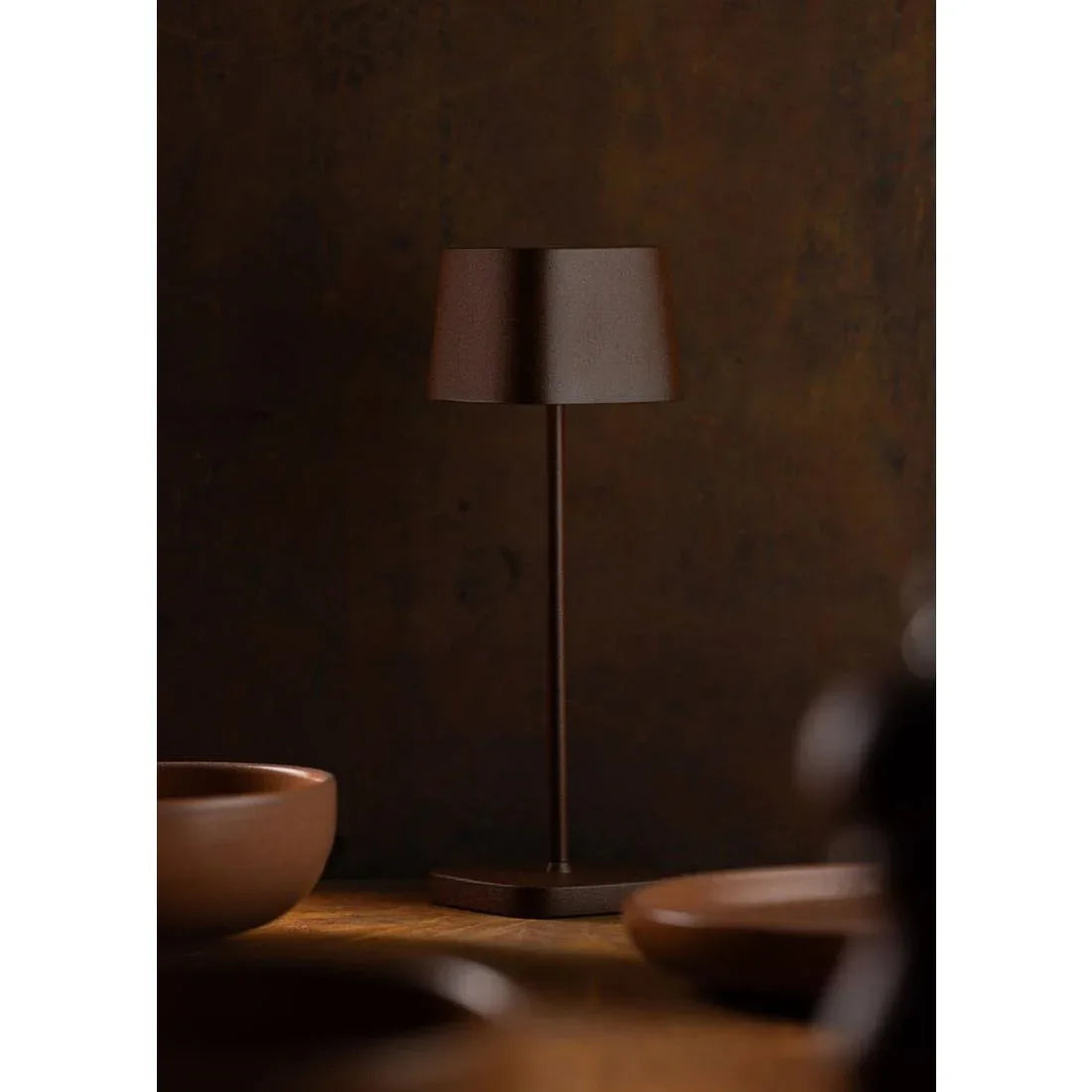 FU972 Utopia Montego LED Cordless Lamp 300mm Corten (Pack of 6) - JD Catering Equipment Solutions Ltd