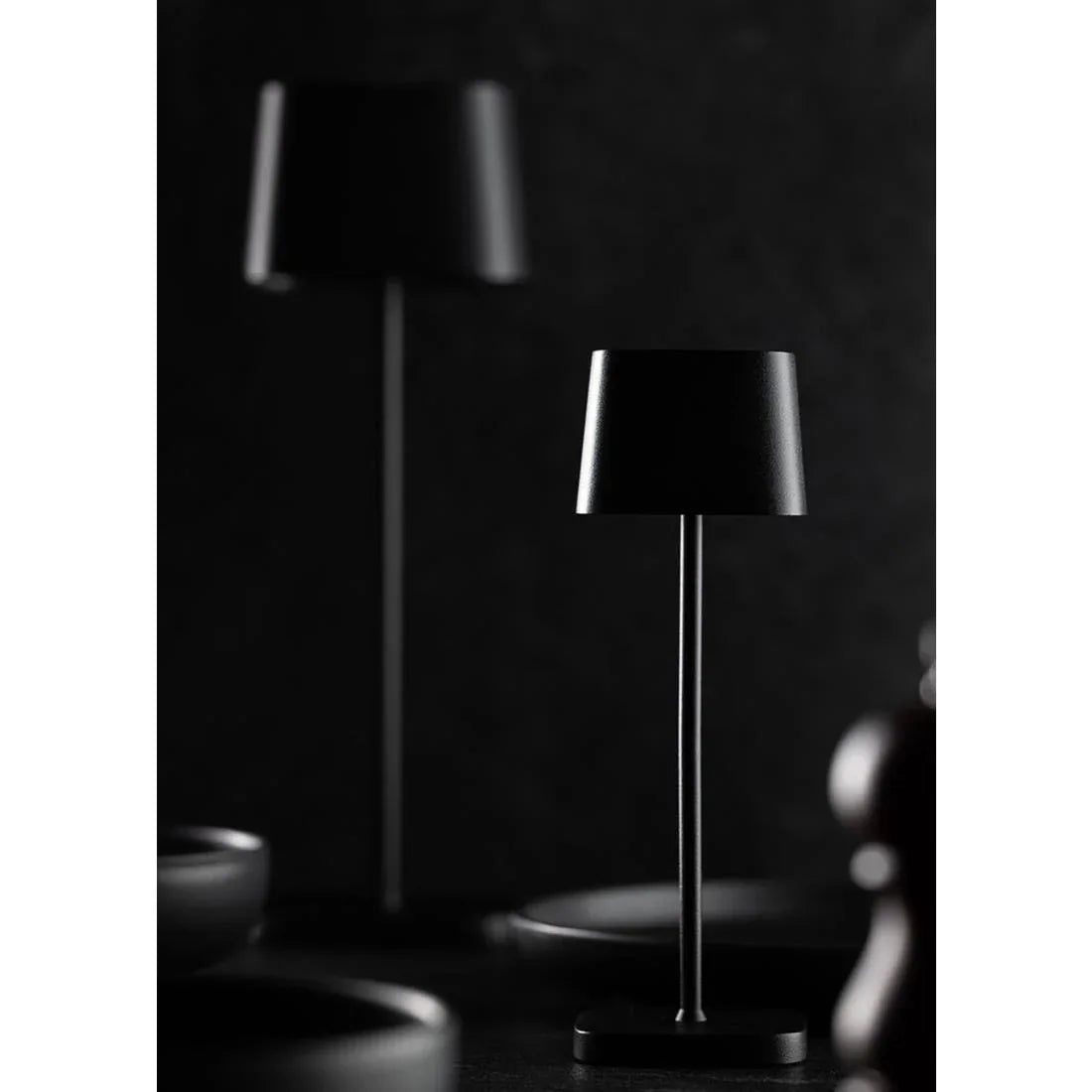 FU973 Utopia Montego Micro LED Cordless Lamp 200mm Black (Pack of 6) - JD Catering Equipment Solutions Ltd