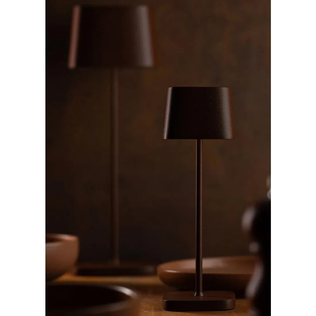 FU974 Utopia Montego Micro LED Cordless Lamp 200mm Corten (Pack of 6) - JD Catering Equipment Solutions Ltd