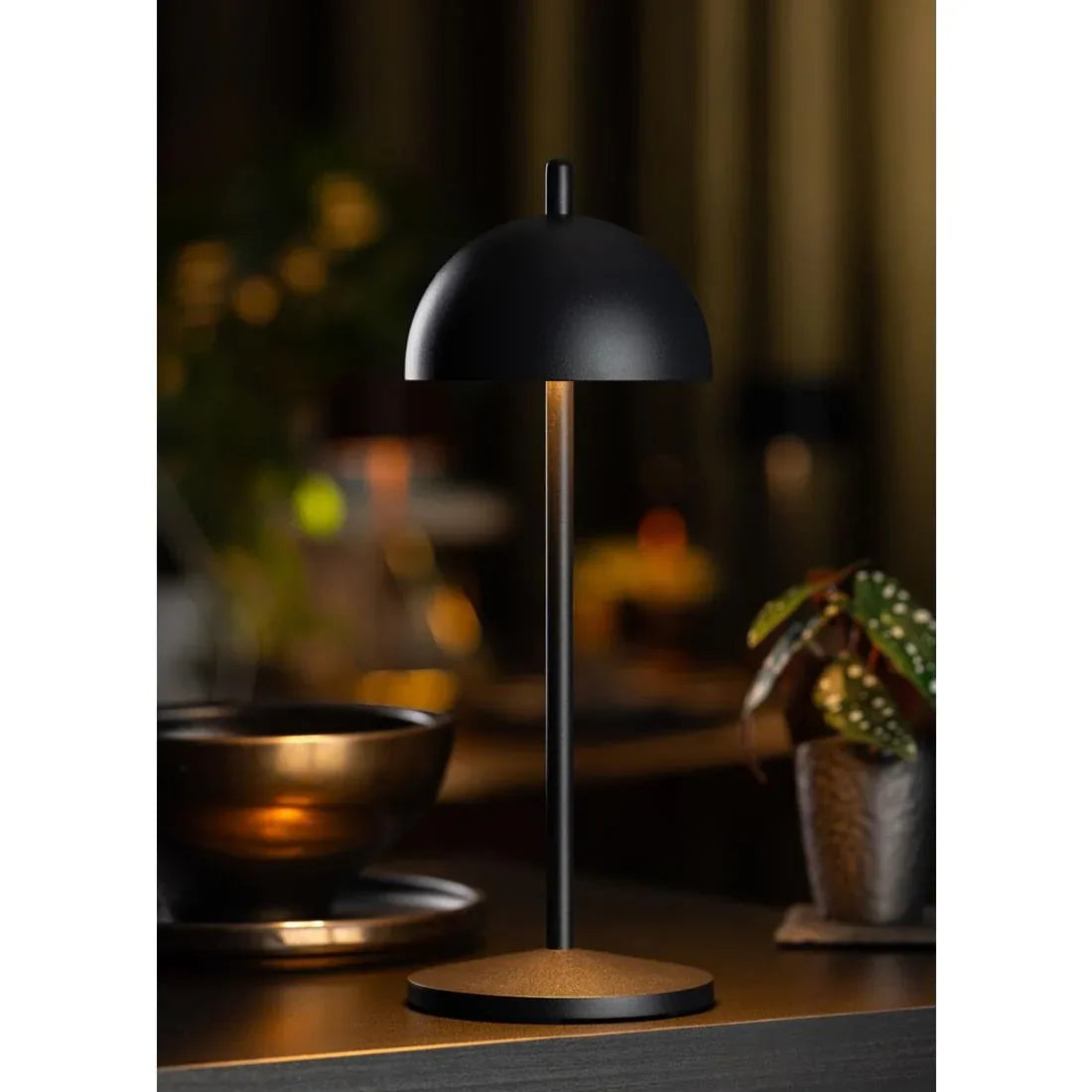 FU975 Utopia Antigua LED Cordless Lamp 300mm Black (Pack of 6) - JD Catering Equipment Solutions Ltd