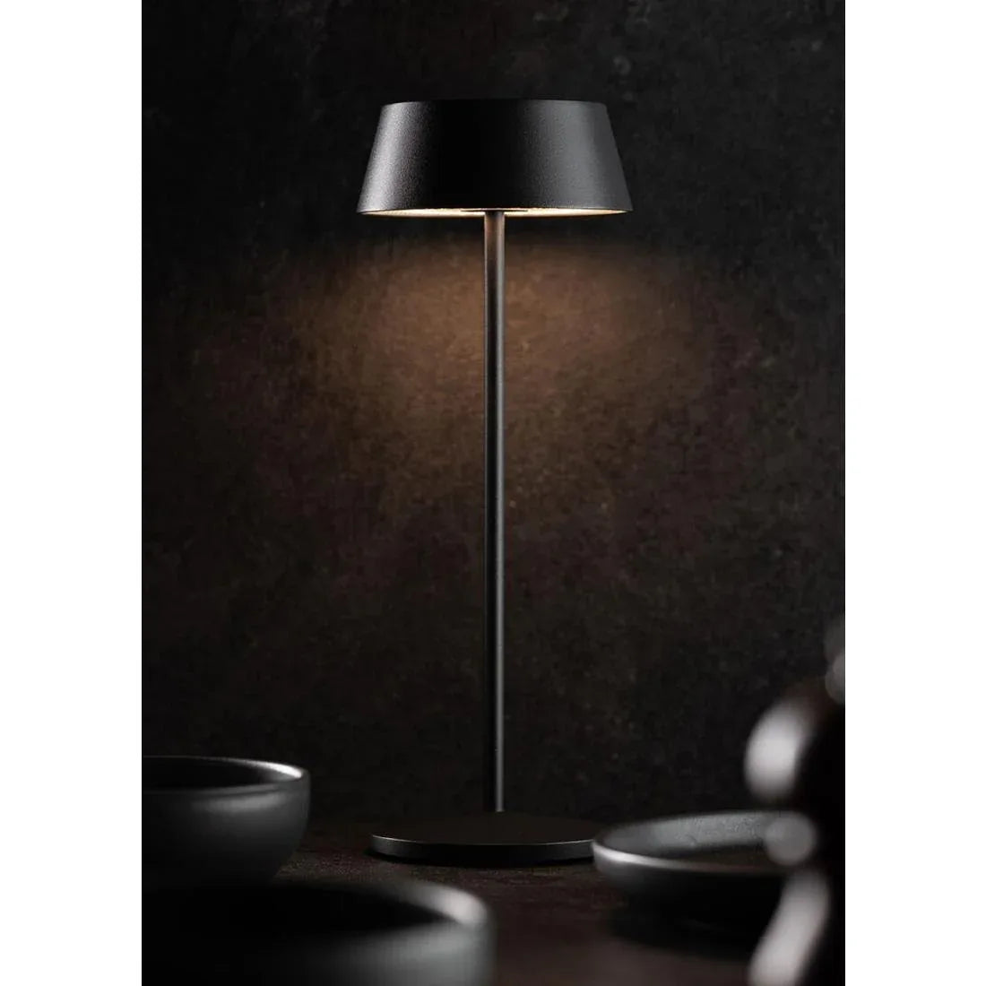 FU979 Utopia Martinique LED Cordless Lamp 300mm Black (Pack of 6) - JD Catering Equipment Solutions Ltd