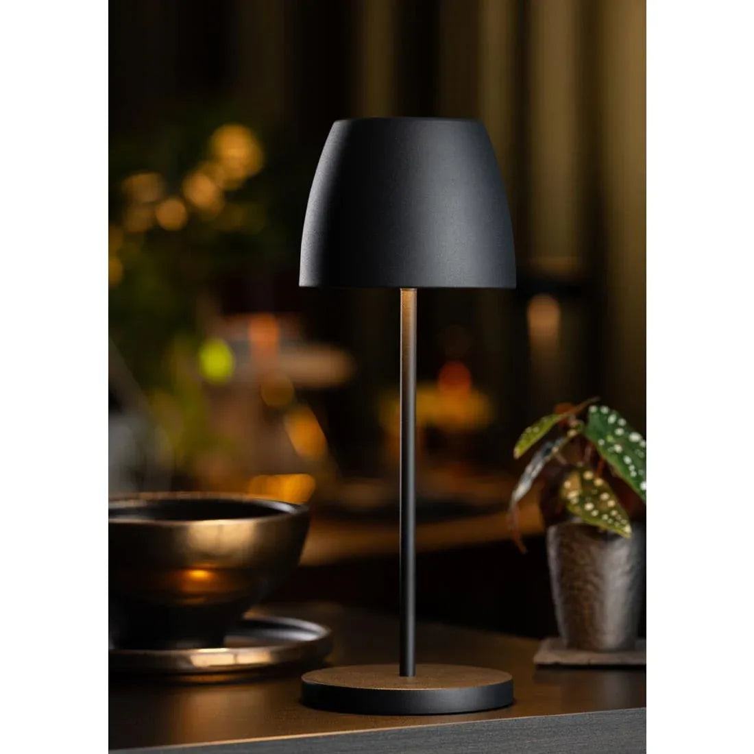 FU983 Utopia Montserrat LED Cordless Lamp 300mm Black (Pack of 6) - JD Catering Equipment Solutions Ltd