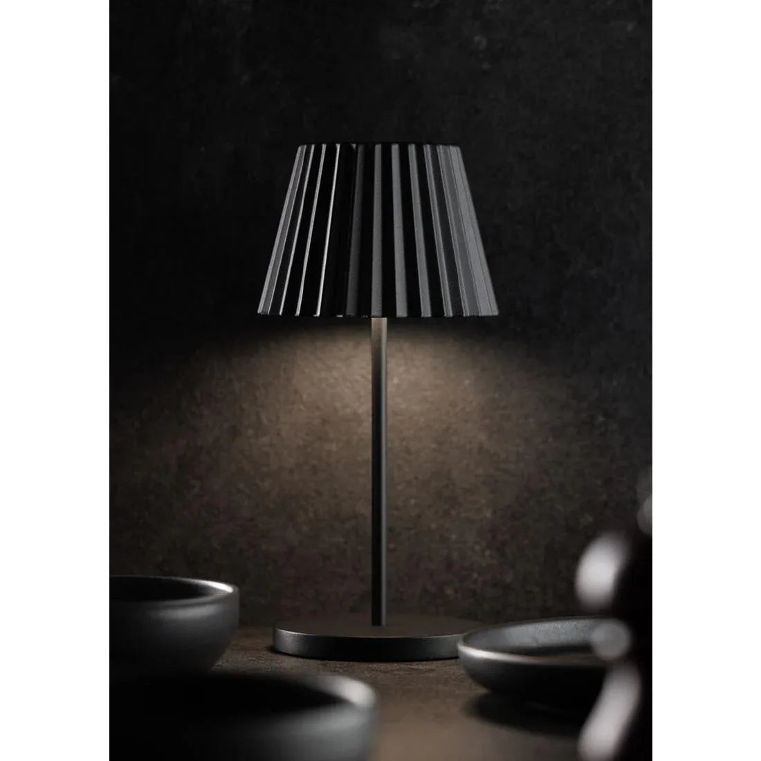 FU988 Utopia Dominica LED Cordless Lamp 260mm Black (Pack of 6) - JD Catering Equipment Solutions Ltd