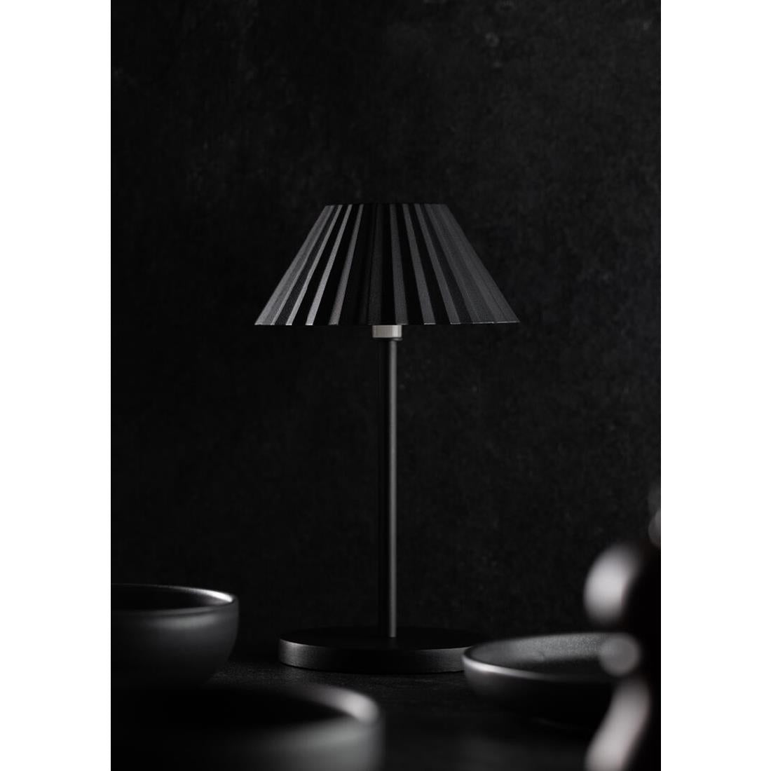 FU992 Utopia Aruba LED Cordless Lamp 230mm Black (Pack of 6) - JD Catering Equipment Solutions Ltd