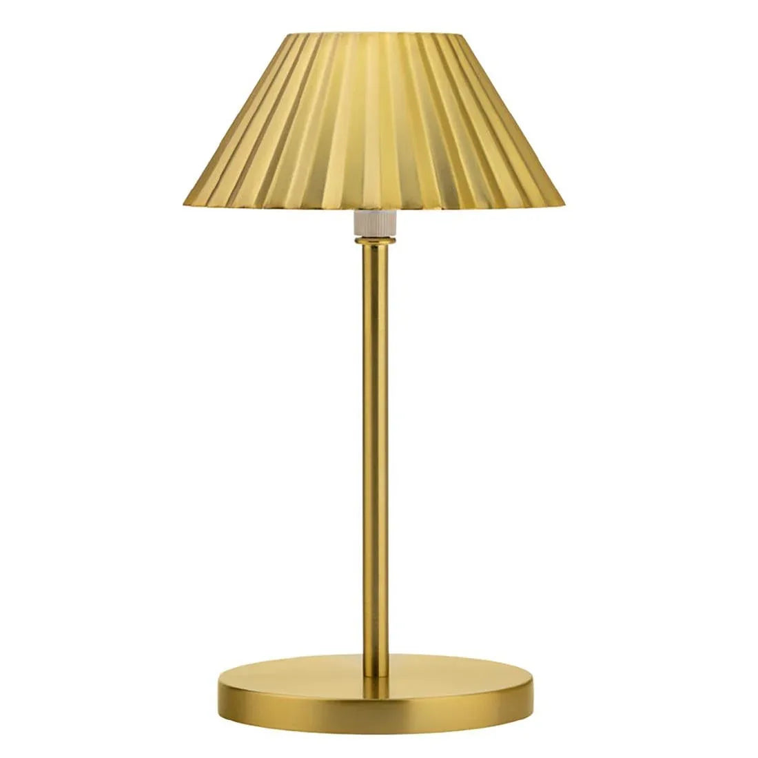 FU994 Utopia Aruba LED Cordless Lamp 230mm Brushed Gold (Pack of 6) - JD Catering Equipment Solutions Ltd