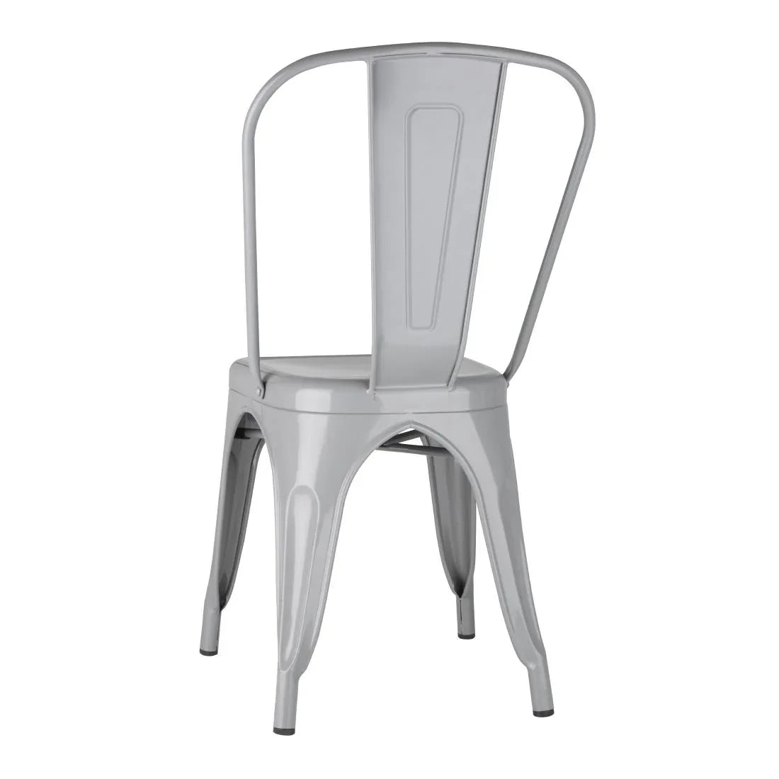 FW509 Bolero Bistro Steel Side Chairs Grey (Pack of 4) - JD Catering Equipment Solutions Ltd