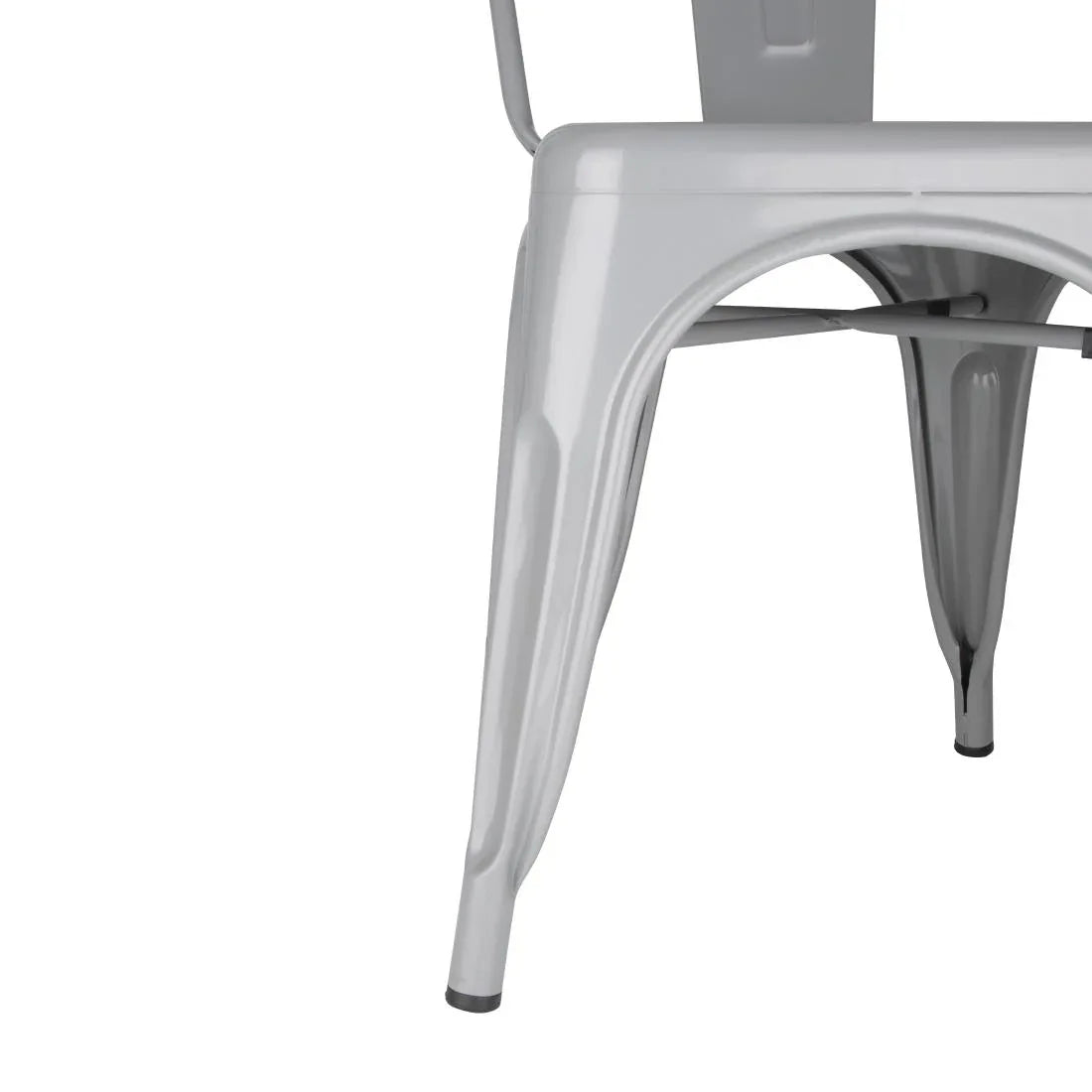 FW509 Bolero Bistro Steel Side Chairs Grey (Pack of 4) - JD Catering Equipment Solutions Ltd