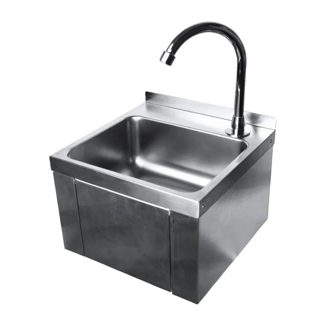 FW857 Oxford Hardware Stainless Steel Square Knee Operated Hand Wash Basin - JD Catering Equipment Solutions Ltd