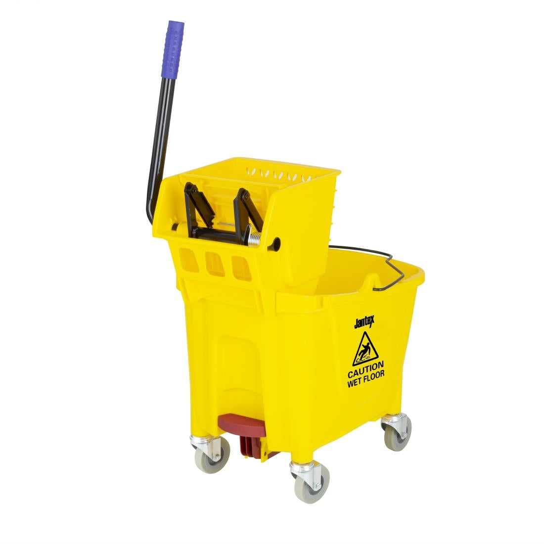 FW866 Jantex 30ltr Mop Bucket with Foot Pedal release - Yellow