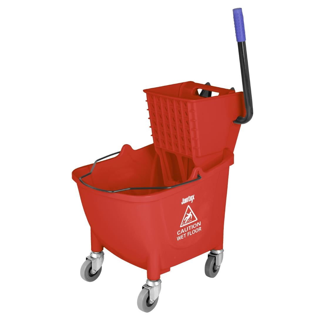 FW868 Jantex 30ltr Mop Bucket with Foot Pedal release - Red