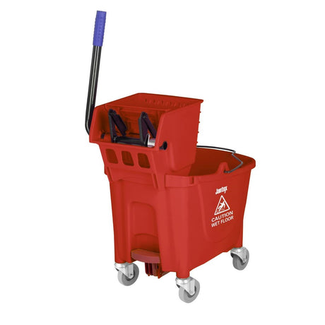 FW868 Jantex 30ltr Mop Bucket with Foot Pedal release - Red