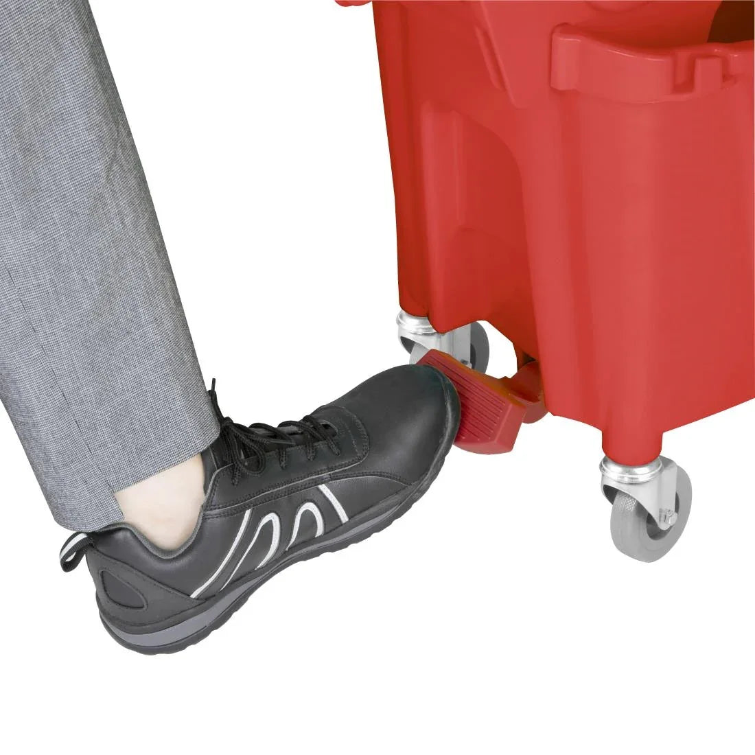 FW868 Jantex 30ltr Mop Bucket with Foot Pedal release - Red