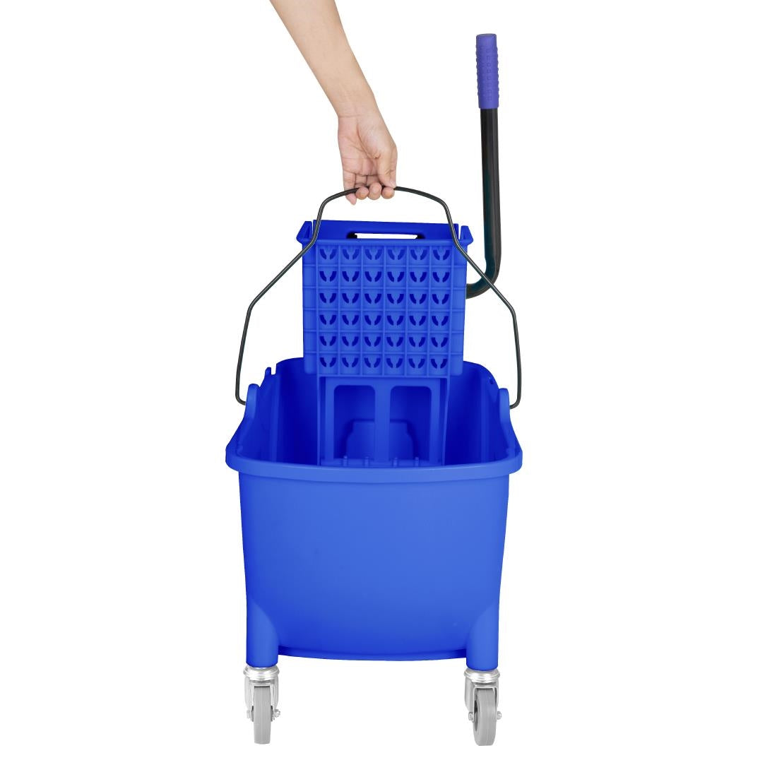 FW869 Jantex 30ltr Mop Bucket with Foot Pedal release - Blue