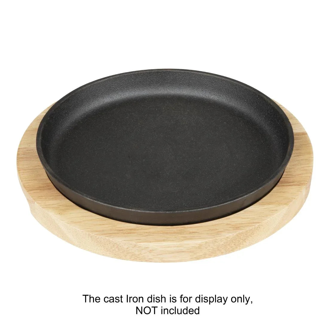 FW976 Olympia Hevea Board for Cast Iron Round Dish 254mm for GJ556