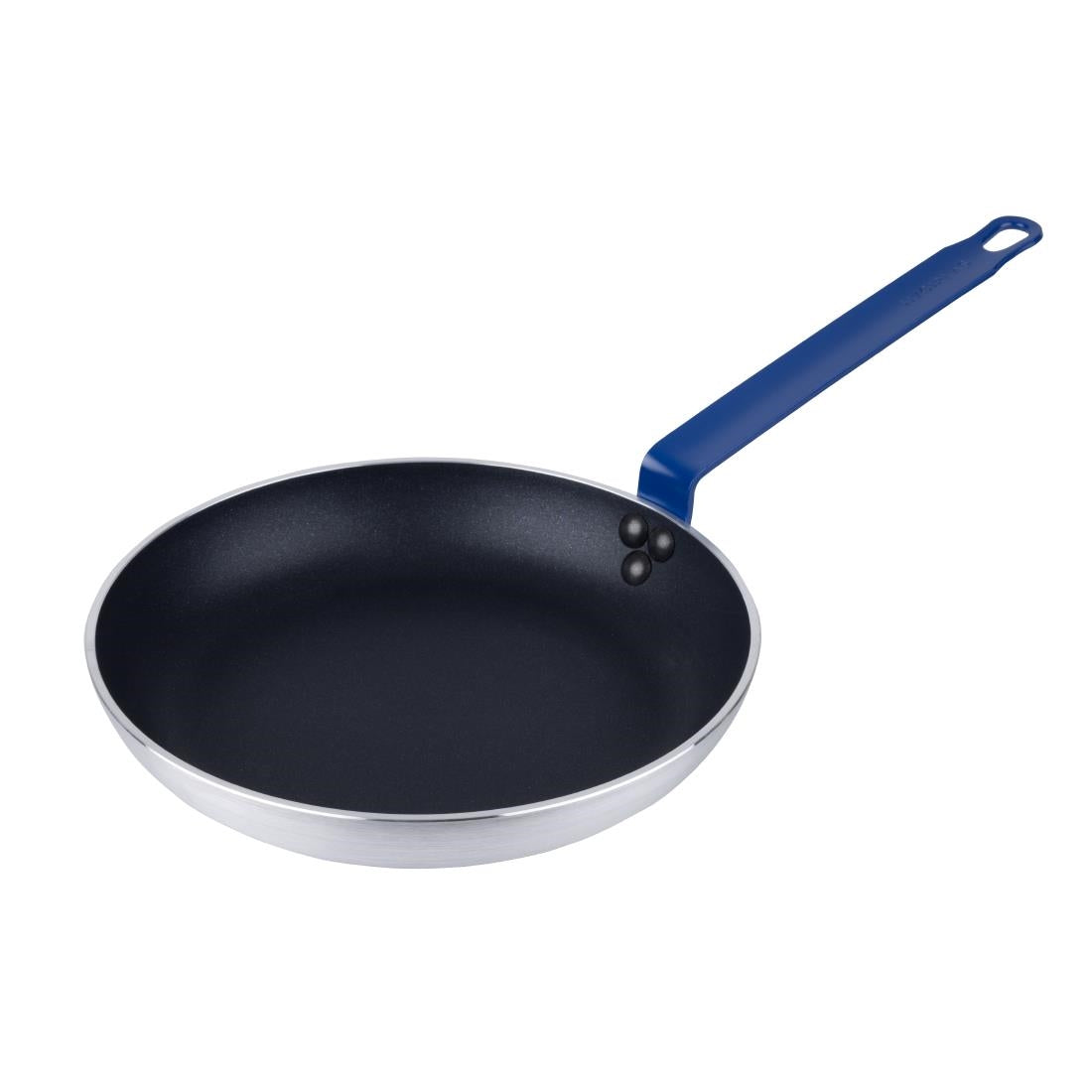 HT972 - Hygiplas Aluminium Non-stick Teflon Platinum Plus Frying Pan with Blue Handle 28cm