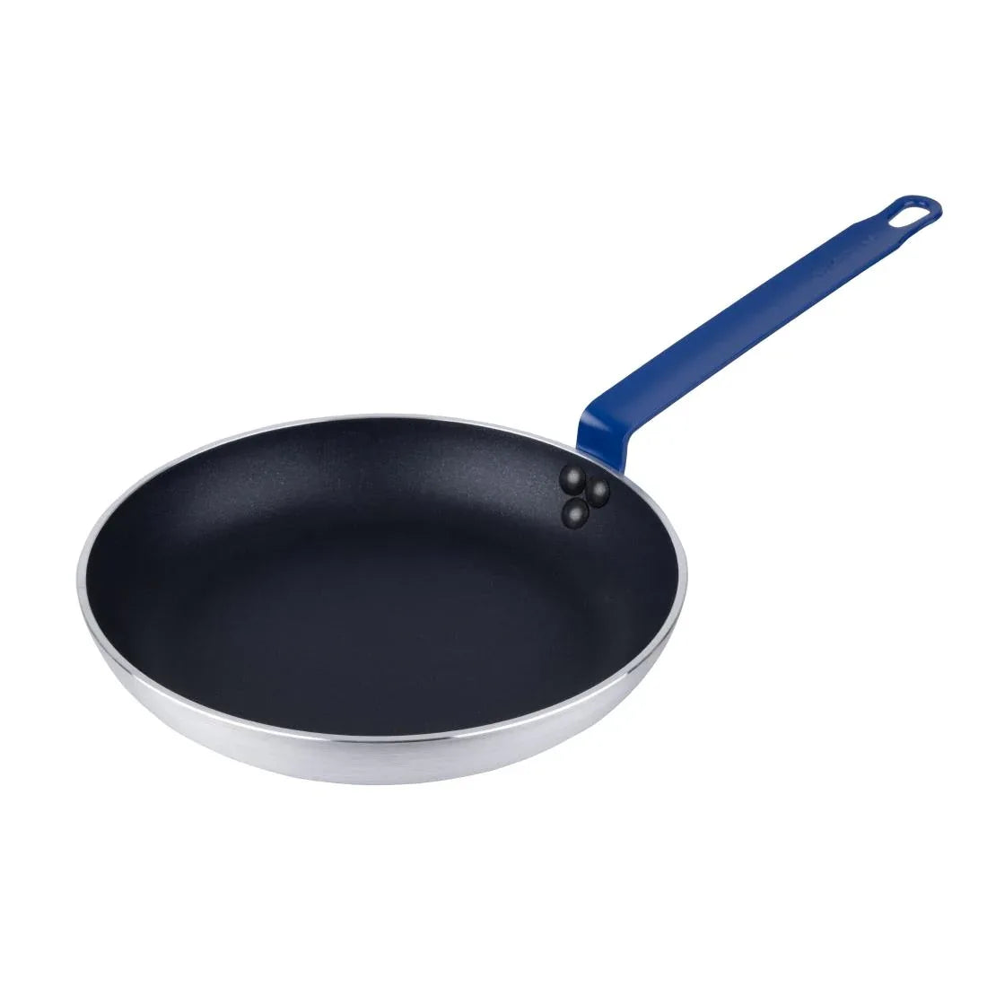HT972 - Hygiplas Aluminium Non-stick Teflon Platinum Plus Frying Pan with Blue Handle 28cm